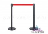 PR Barrier Black With Red Tape